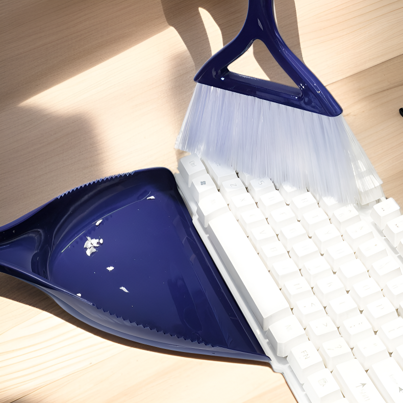 가정용 미니 빗자루와 쓰레받기 세트