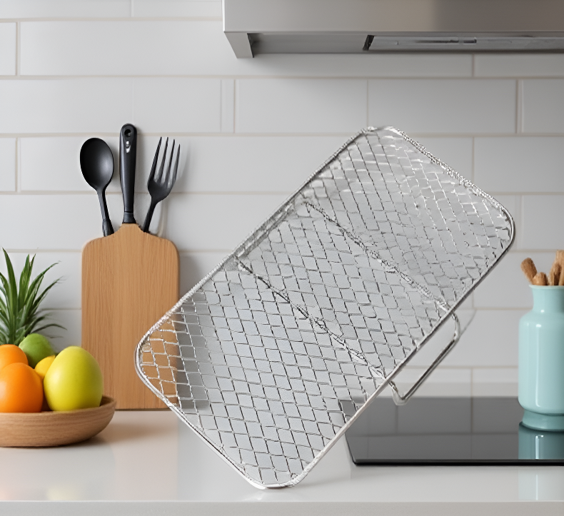 Multi-purpose air fryer rack for grilling and roasting