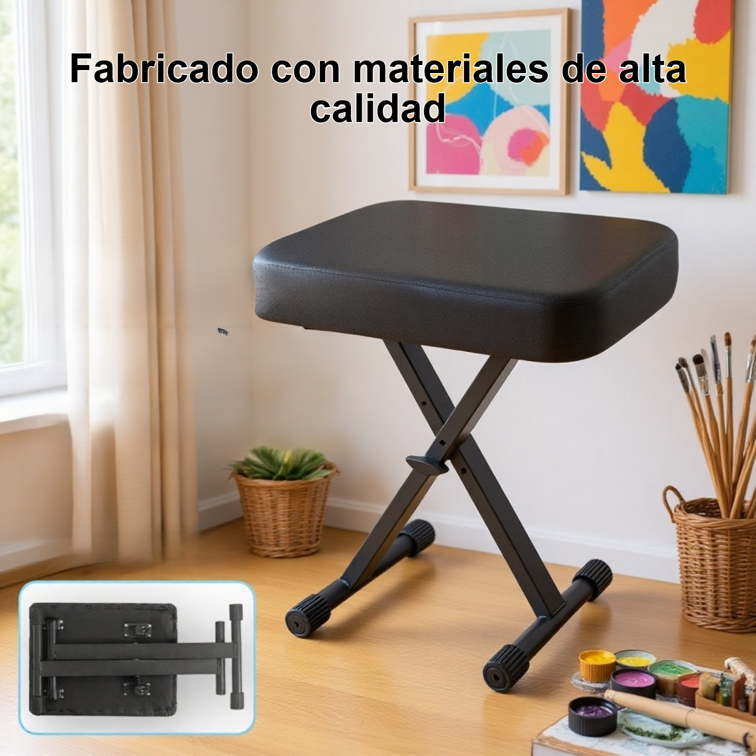 Taburete cuadrado