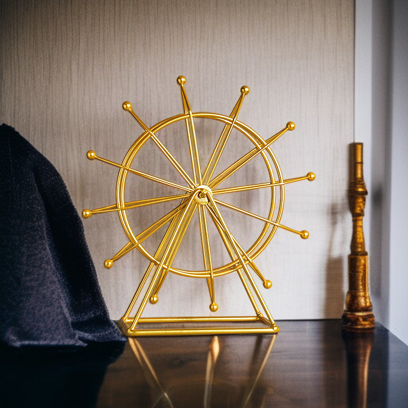 زينة عجلة فيريس لغرفة المعيشة، ديكور دوار للطاولة، تزيين المدخل وخزانة التلفزيون