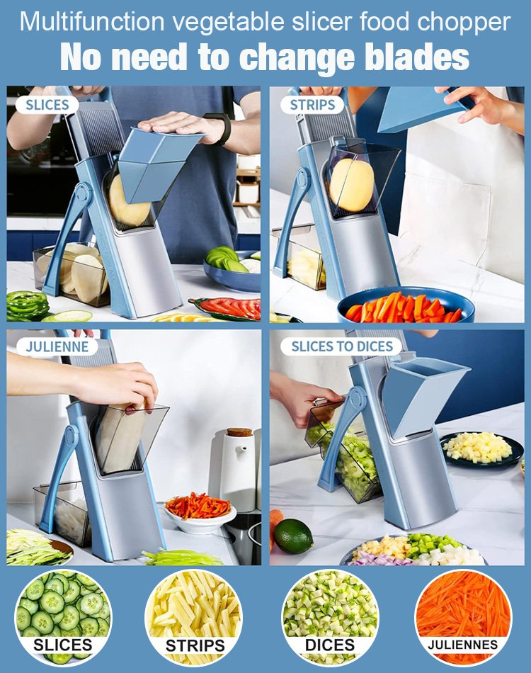 Cross-border multifunctional vegetable cutter slicer shredder