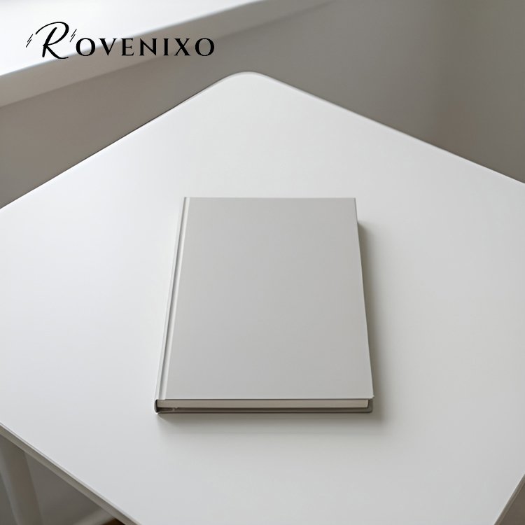 สมุดโน๊ตสีขาวสองเล่มสำหรับจดบันทึก