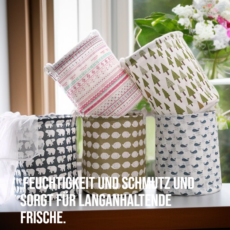 Faltbarer Stoffaufbewahrungskorb für Kleidung