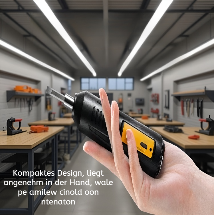 Kabelloser Schraubendreher mit wiederaufladbarem Akku
