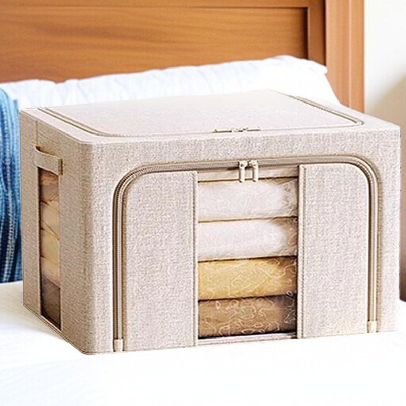 Organizador doméstico multifuncional para prendas y mantas, caja de almacenamiento para dormitorio