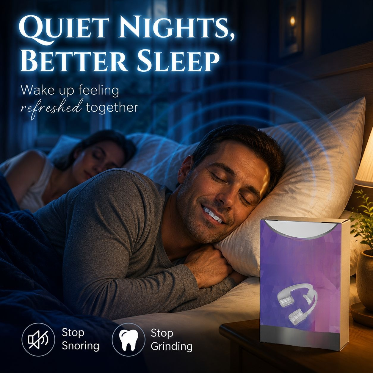 Sleep Mouth Guard for Teeth Grinding and Snoring Prevention, Night Dental Protector