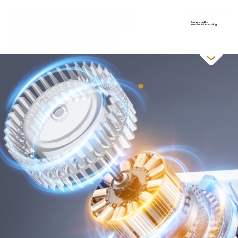 Mini ventilador de refrigeración de alta velocidad para la cintura, diseño cómodo y portátil 