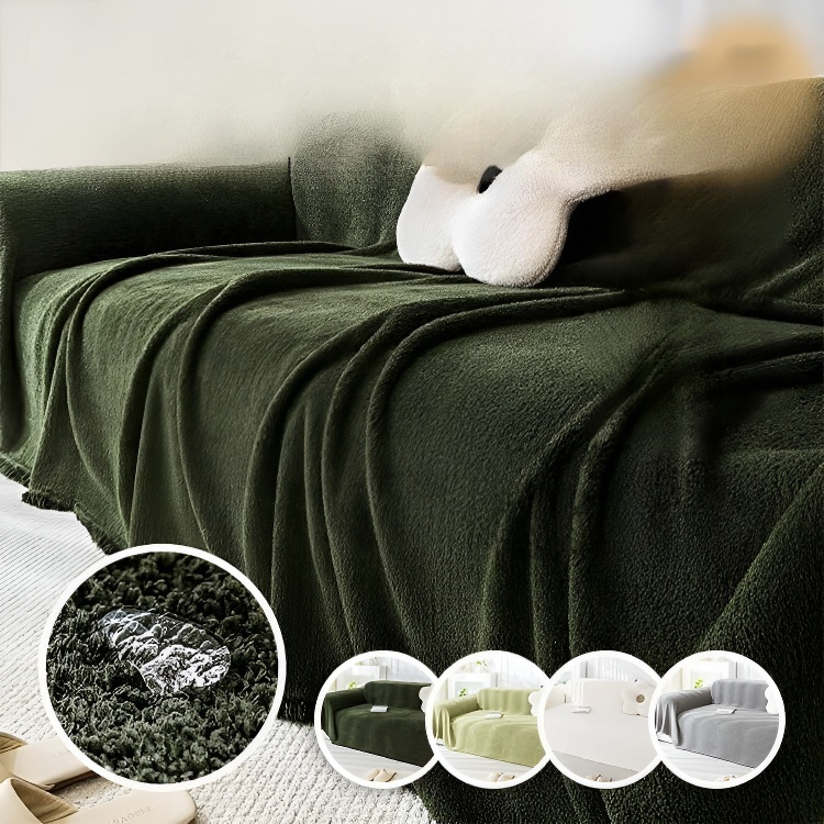 소파 패드 셔니어 방수 방오 담요 소프트 밀랍 퓨어 컬러 추동 소파 커버 커버 타월