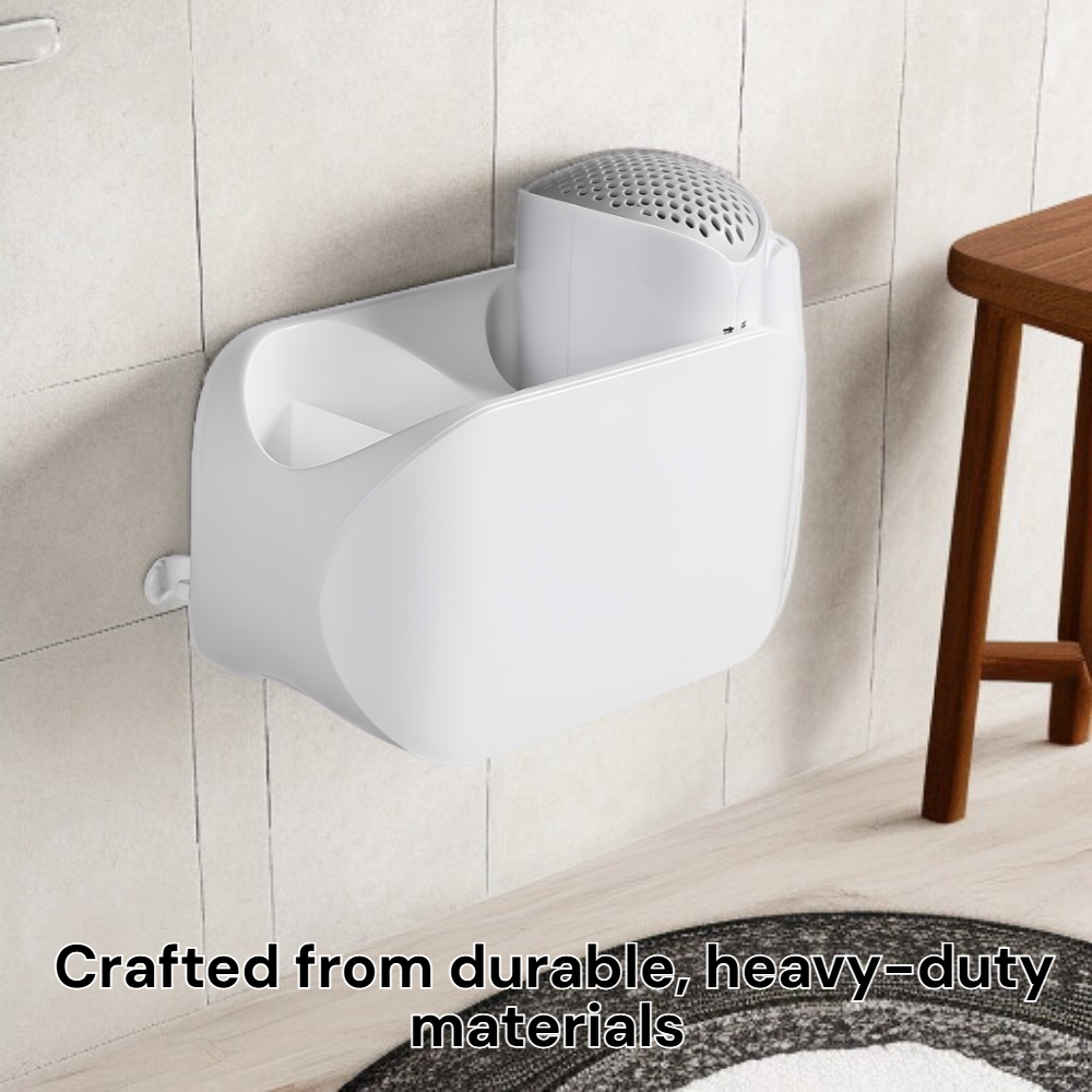 Heavy Duty Multifunctional Hair Dryer Shelf for Bathroom