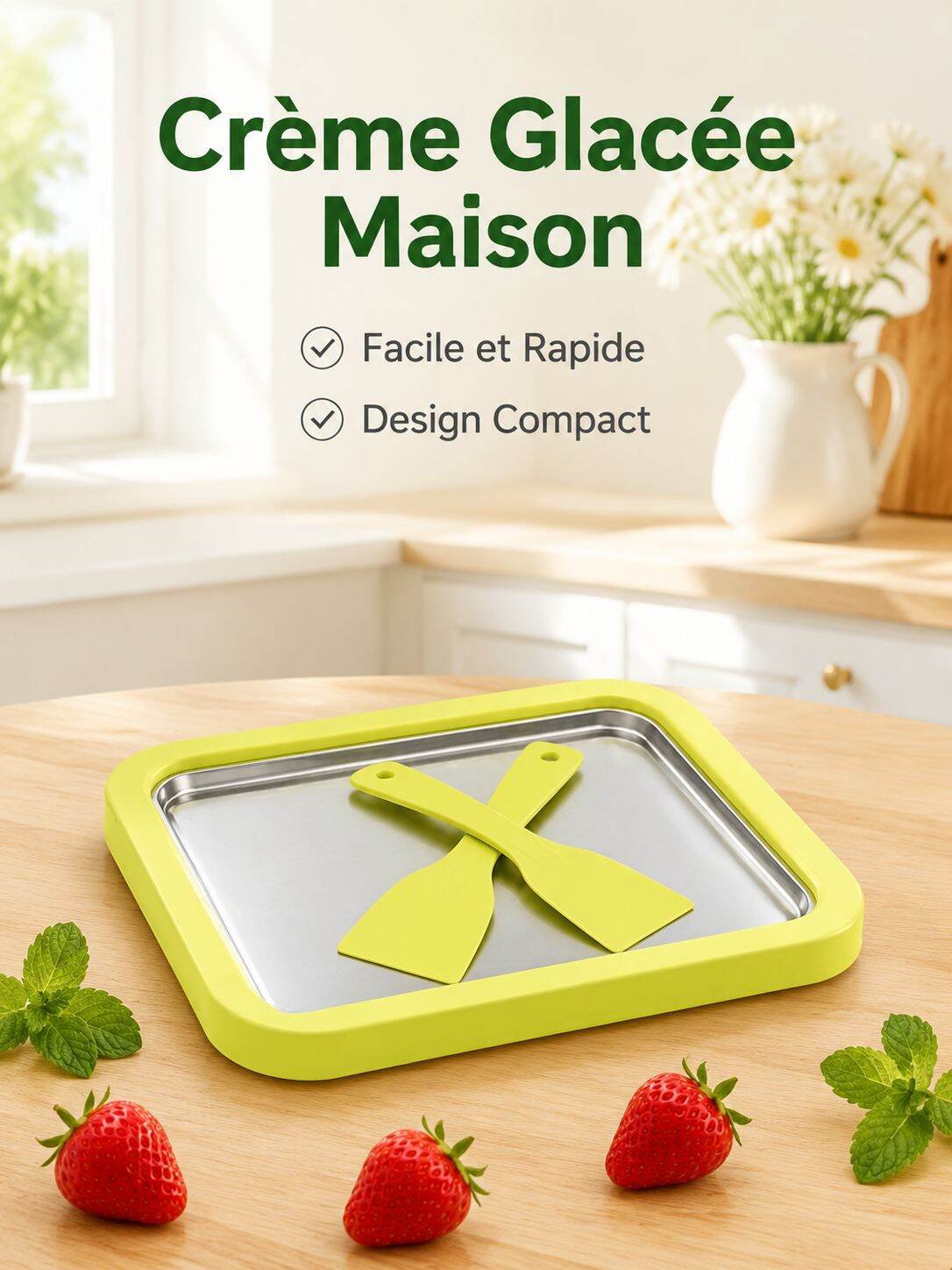 Plaque à glace roulée maison, faites facilement vos propres glaces