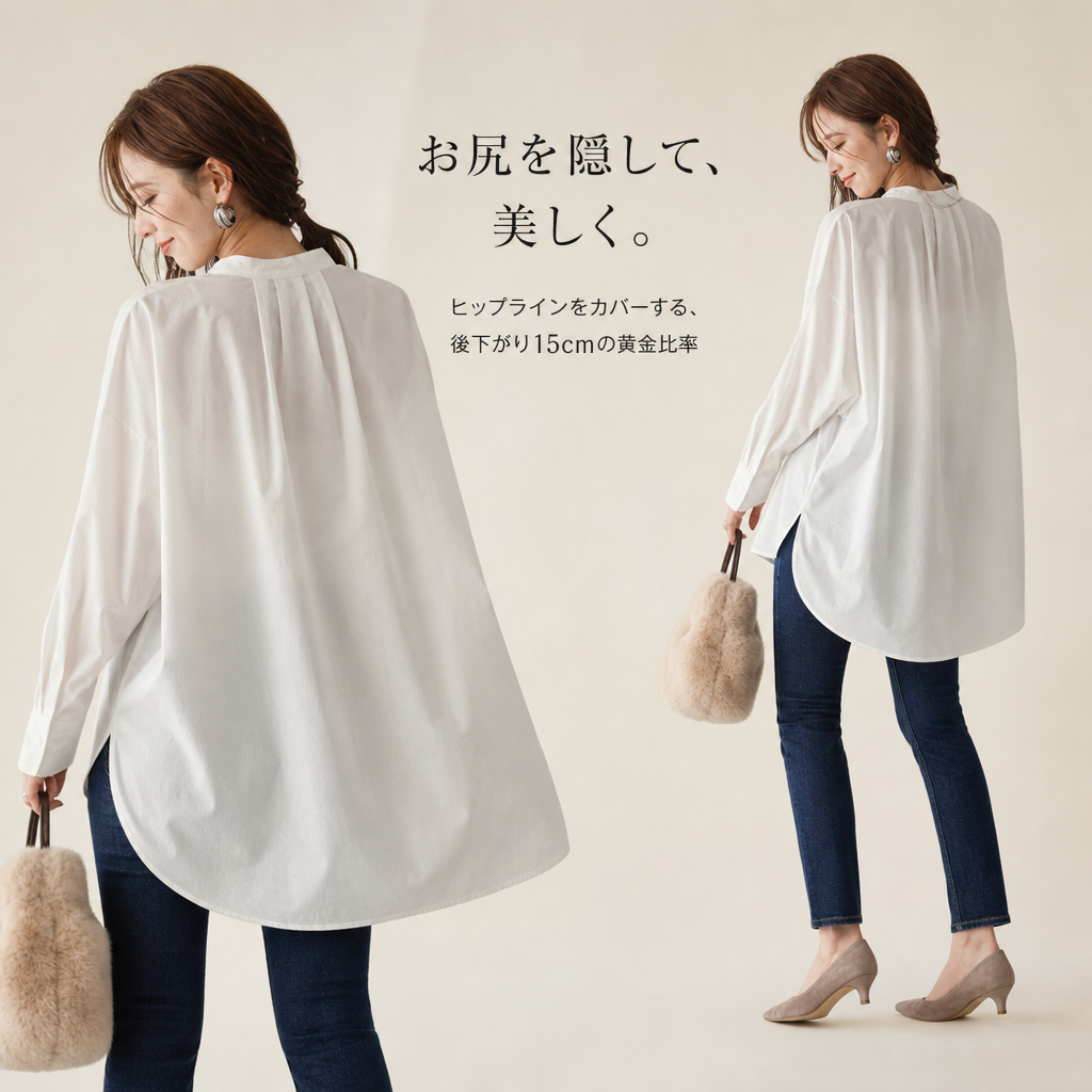 日本風バットスリーブゆったりシャツレディースシャツ