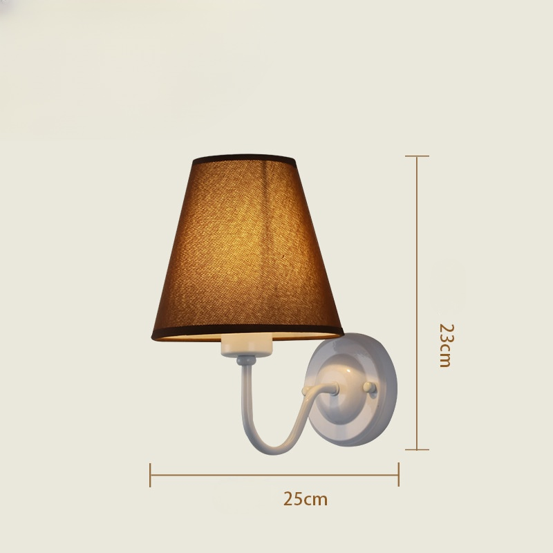 Bedroom bedside wall lamp, cloth cover, indoor corridor, aisle