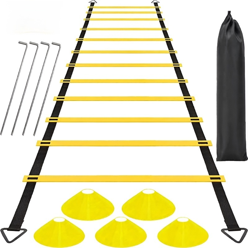 Equipamiento de entrenamiento de fútbol: escalera de agilidad, escalera de velocidad, escalera de re