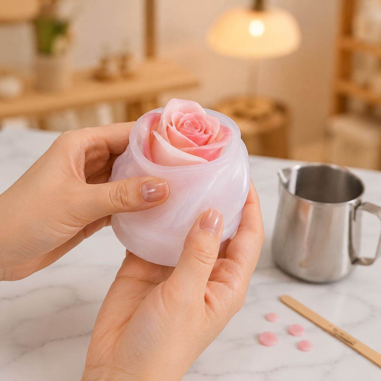 FBA Kerzen-Set 3 Rosen-Artikelform