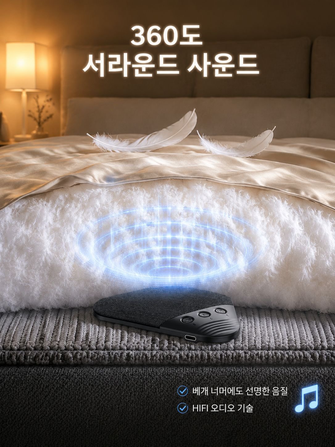 블루투스 베개 수면 스피커