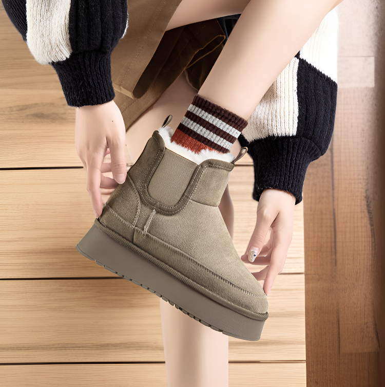 트렌디한 디자인의 면 신발