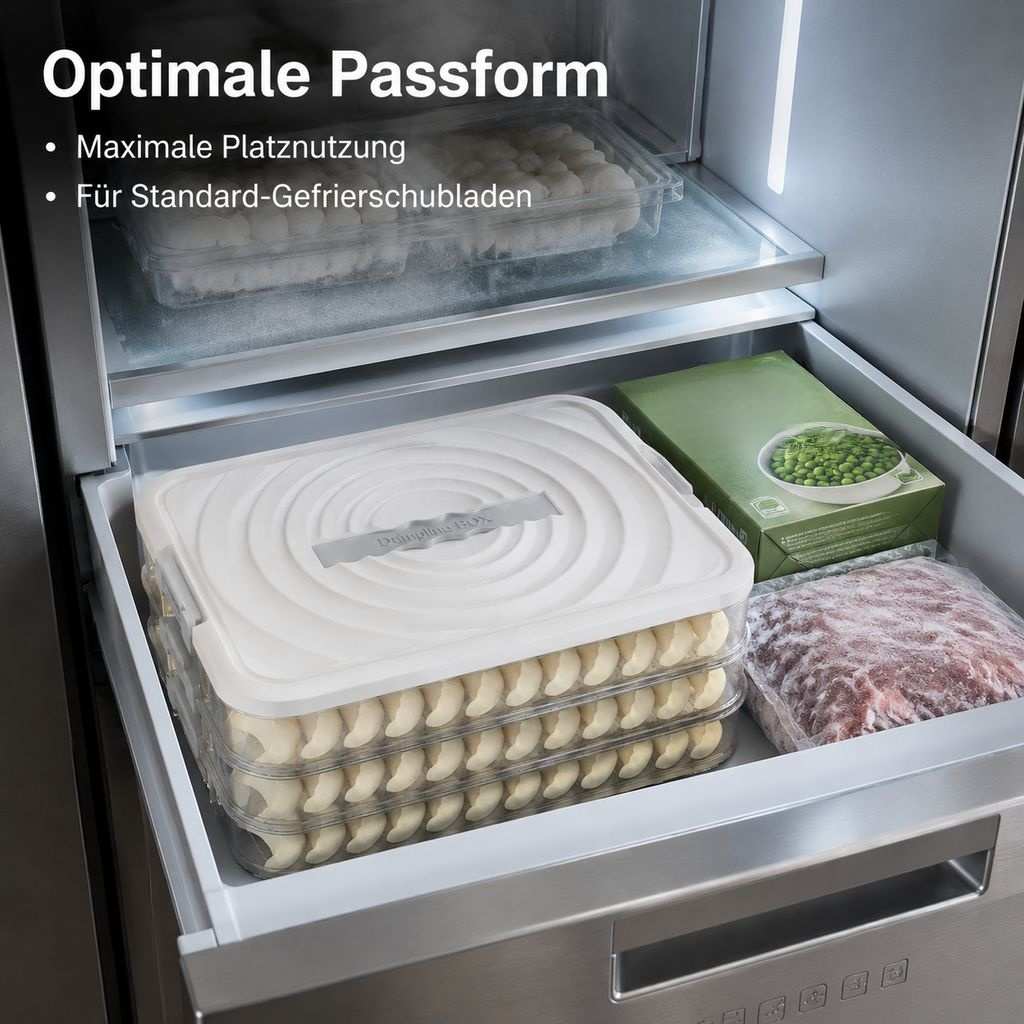 Mehrschichtige Dumplings Aufbewahrungsbox