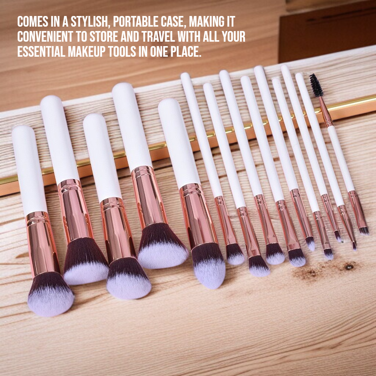 High-quality cosmetic brushes for flawless application