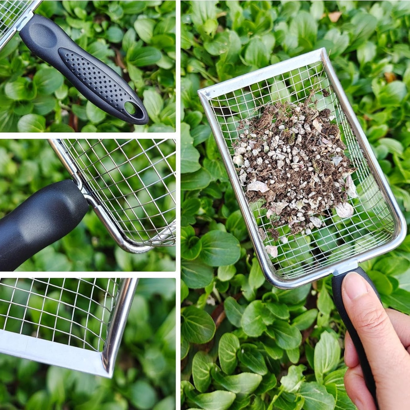 ハンドル付きガーデンふるい