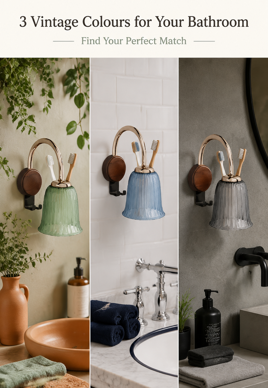 Suction Cup Magnetic Hanging Toothbrush Rack
