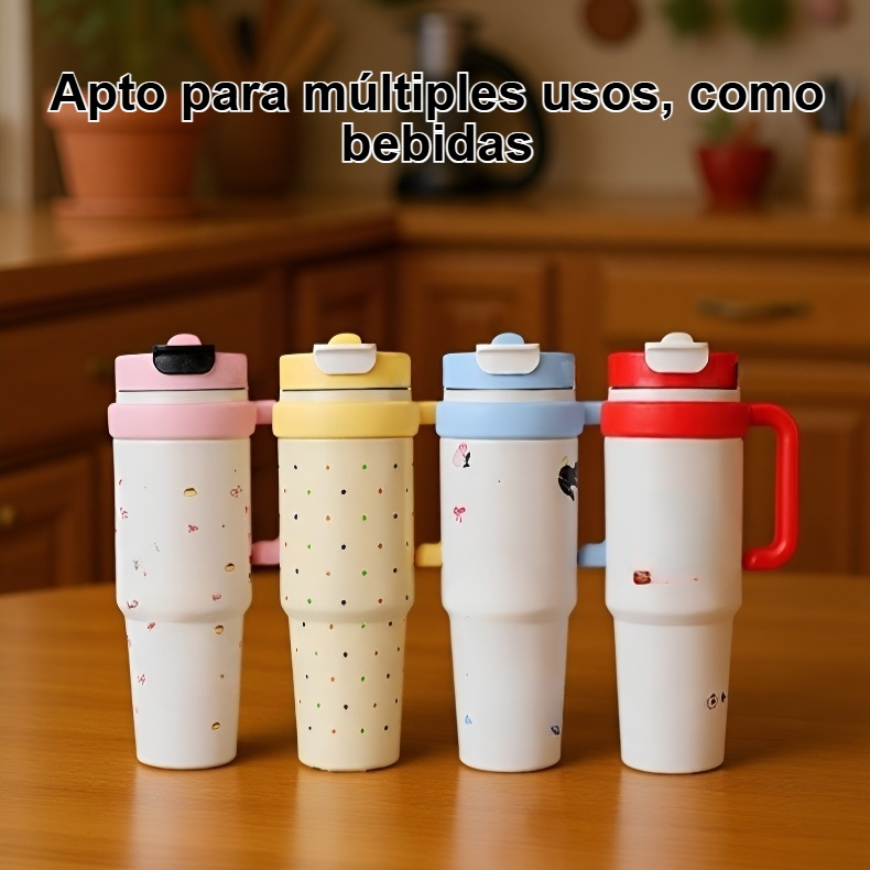 Detalle del vaso de acero inoxidable lleno de helado cremoso