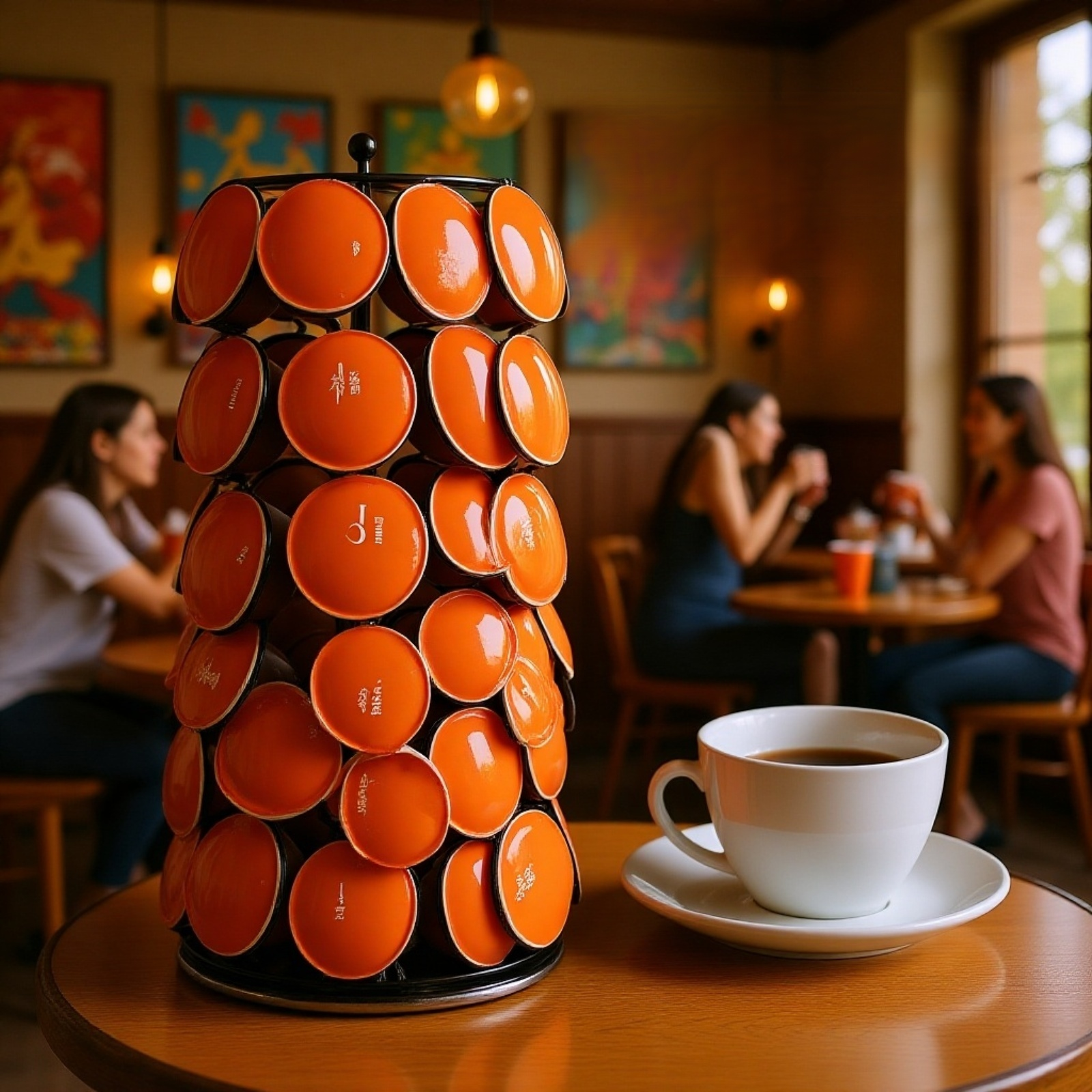 回転式カプセルコーヒーラック