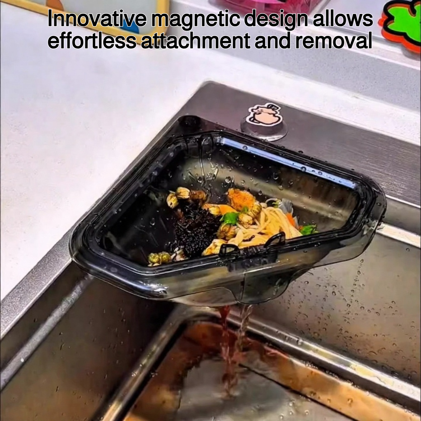 Magnetic drain basket