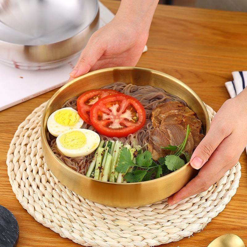 不鏽鋼雙層冷麵碗