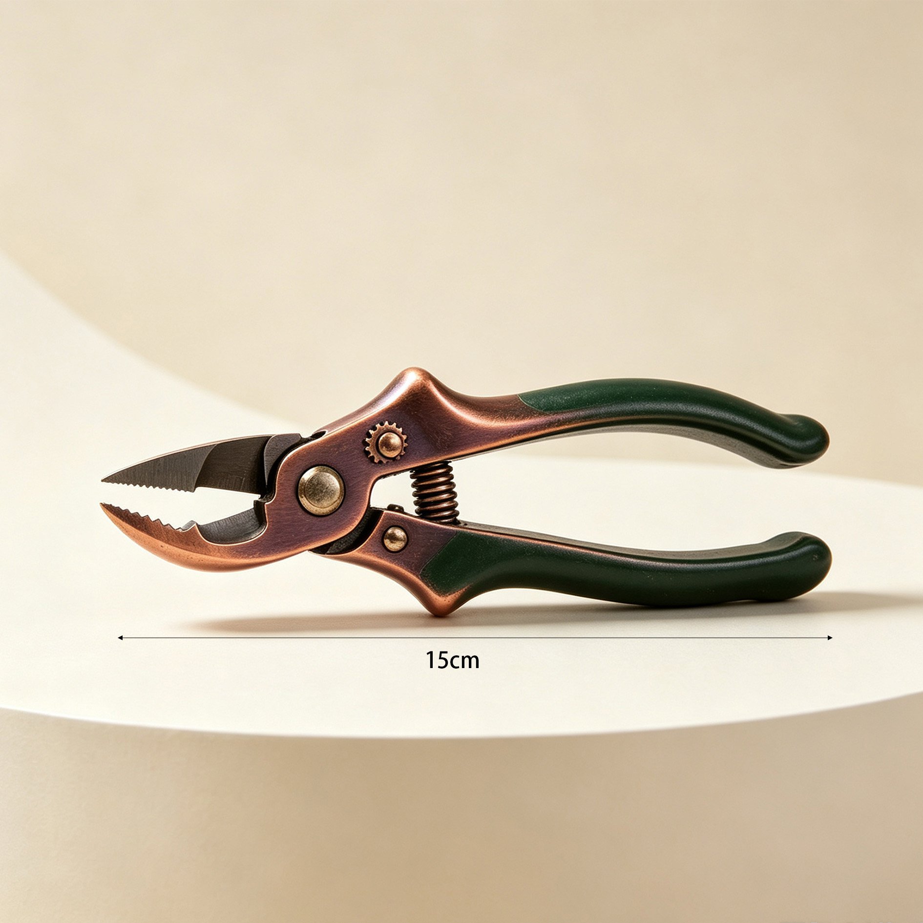 Ergonomic garden scissors with comfortable grip