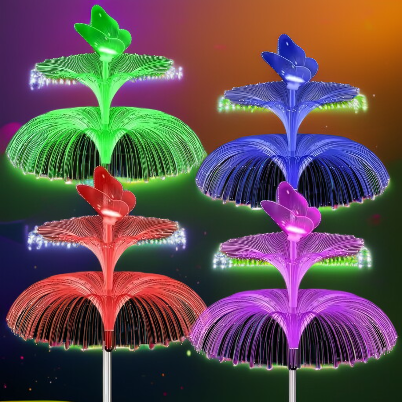 太陽能防水水母燈