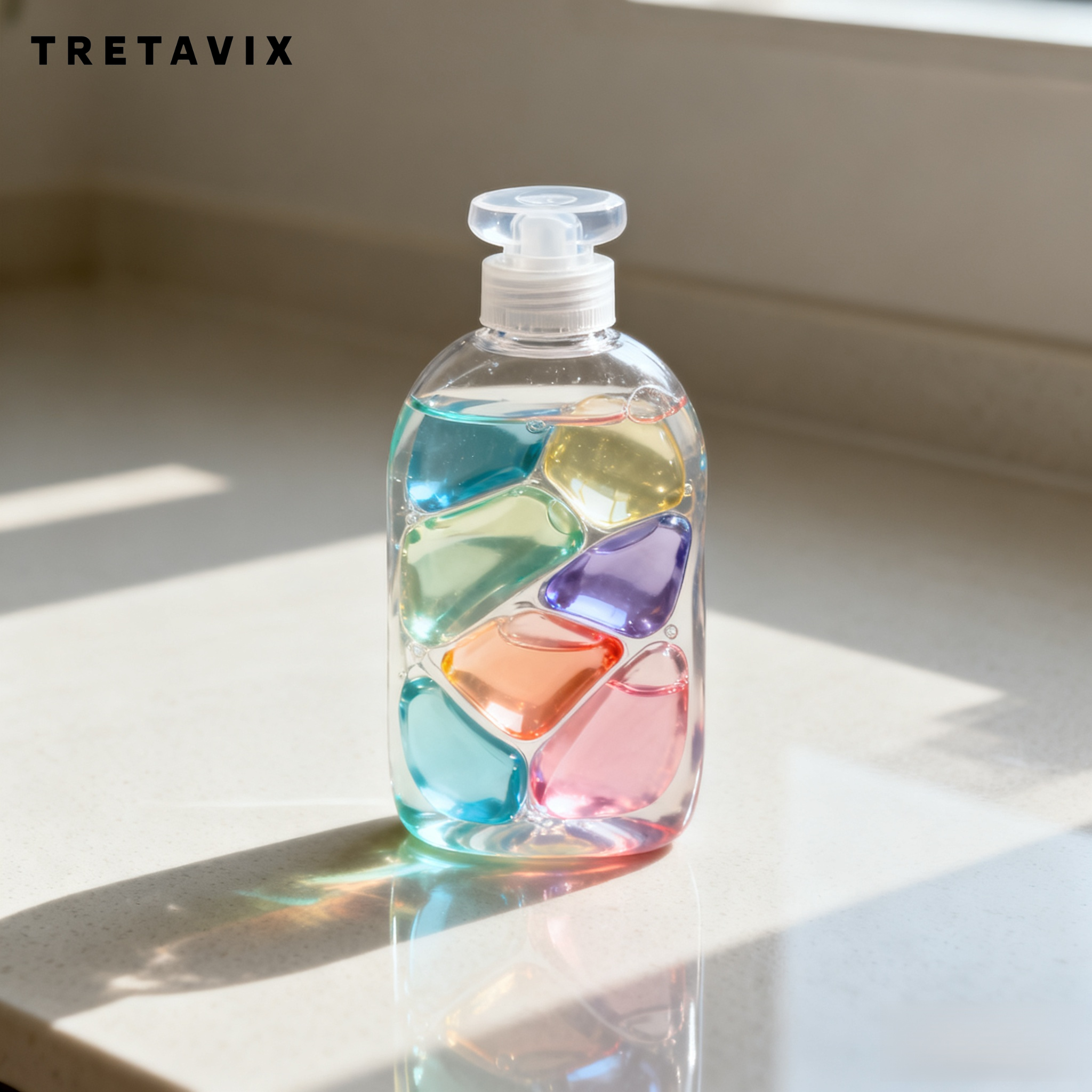 แคปซูลผงซักฟอก แคปซูลผงซักฟอกชนิดน้ำ และเม็ดน้ำหอม (30 แคปซูลใน 5 ขวด)