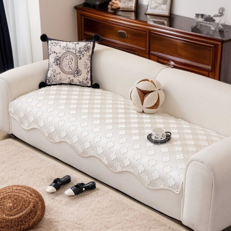 소파 쿠션 미끄럼 방지 이형 시니어 크림 화이트 쿠션 직선 소파 커버 이형 소파 쿠션