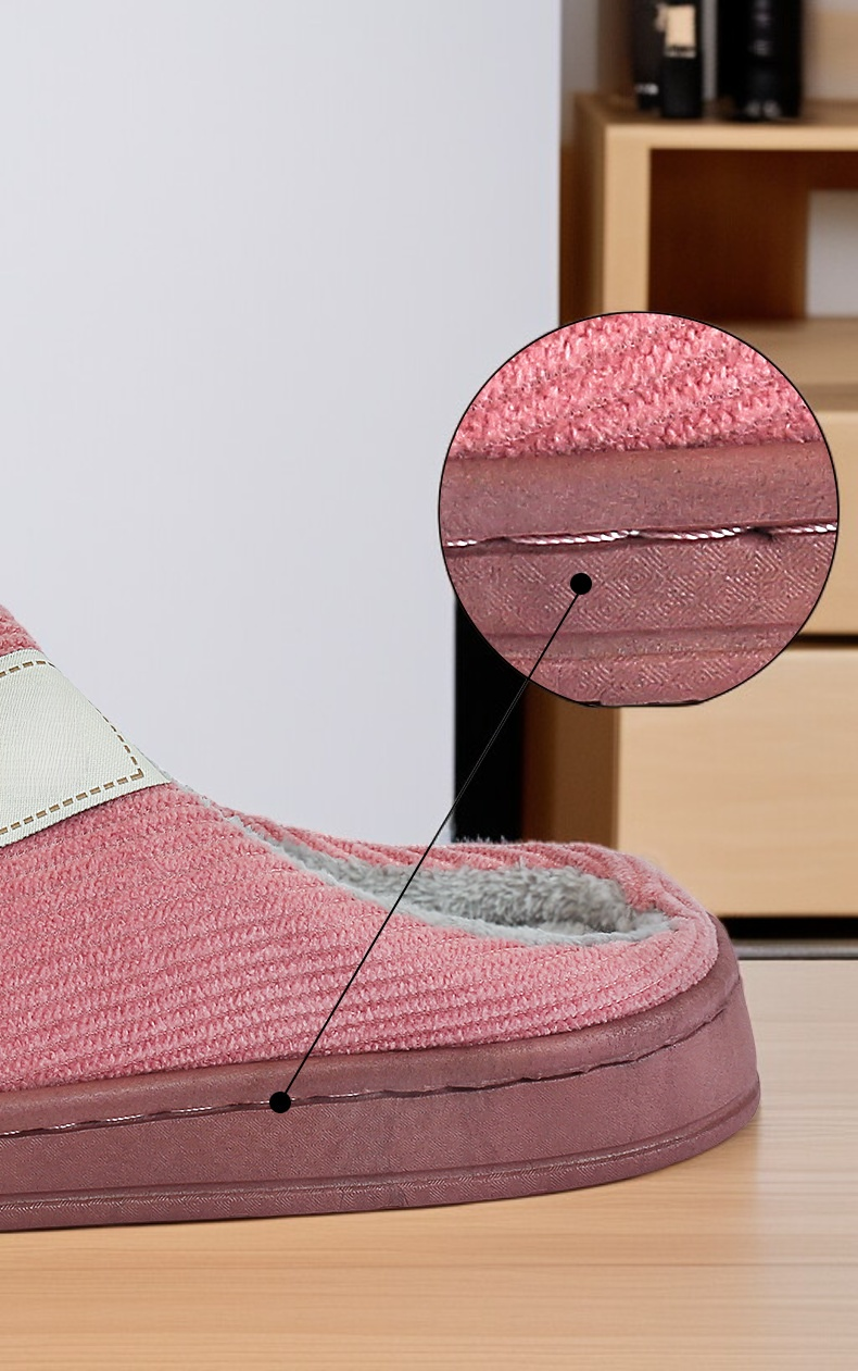 輕便易穿脫的居家棉拖鞋