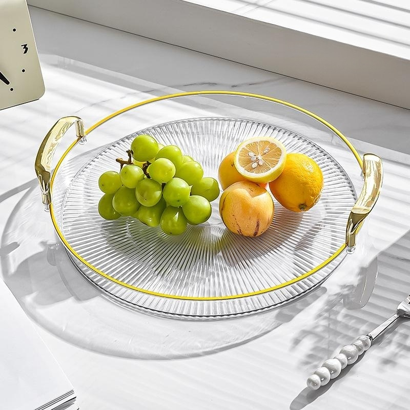 帶雙手柄圓形托盤