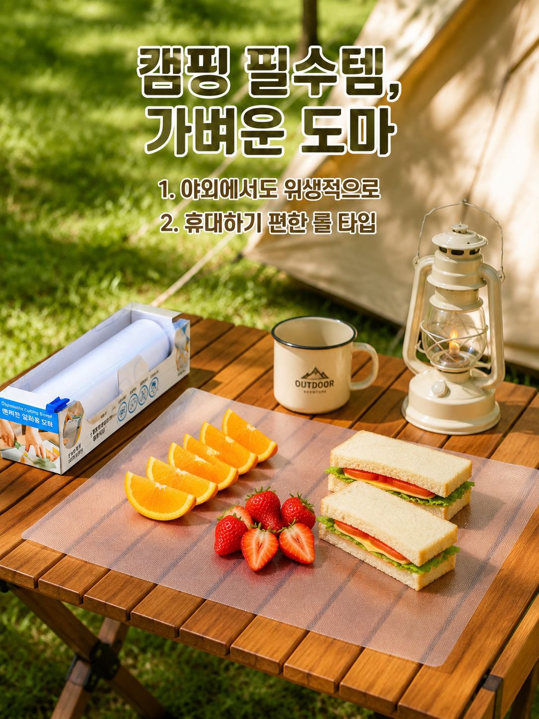 다양한 크기의 일회용 미끄럼 방지 매트 세트