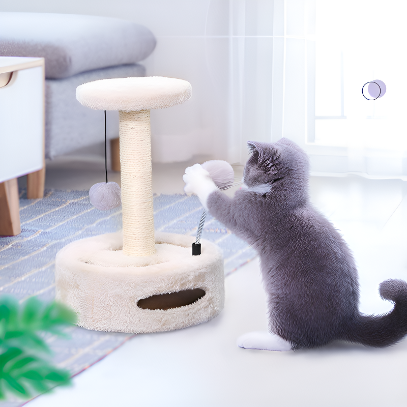 猫用回転盤タイプ爪とぎトイ
