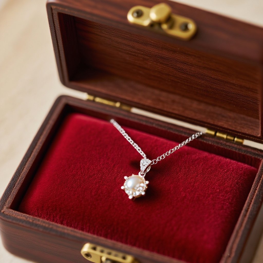 복숭아나무 소재 주얼리 보관함 세트(4개입)