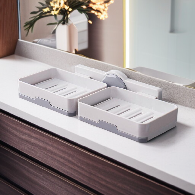 雙層壁掛式肥皂盒