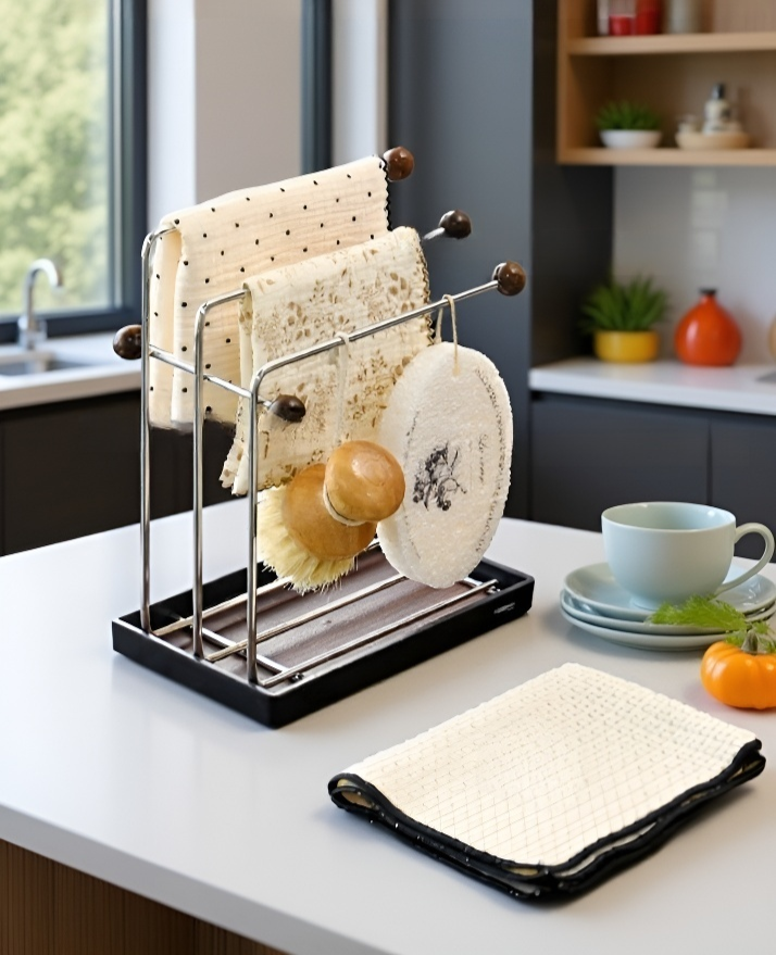 튼튼한 재질의 주방 수건걸이