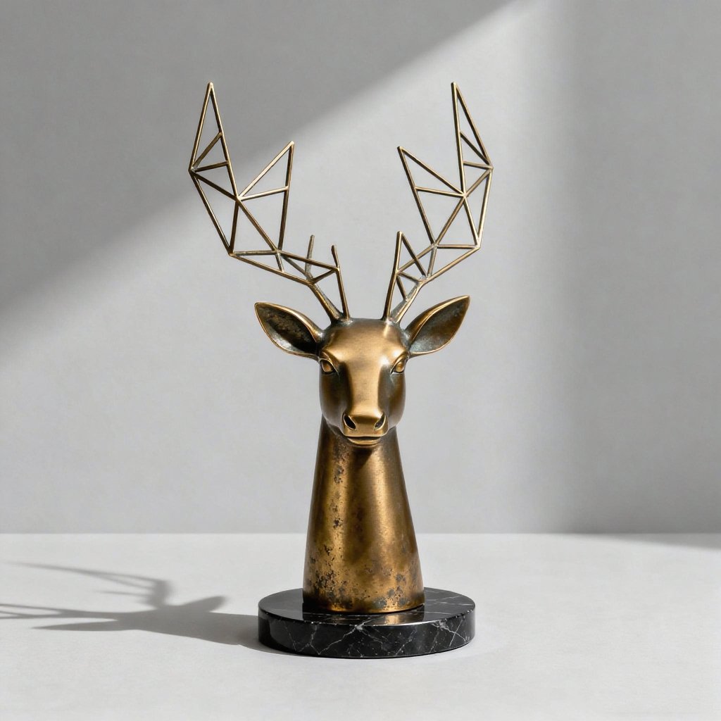 กวางประดับบ้านสำหรับตกแต่งห้อง (เซ็ตคู่)