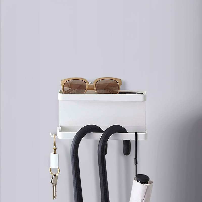 Estante multifuncional simple Soporte para paraguas con imán y bandeja