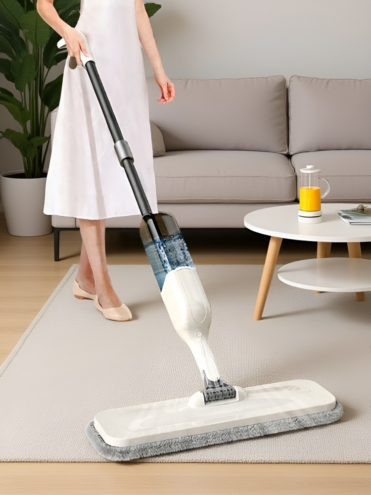 ممسحة أرضية منزلية مبتكرة ذات خزان ماء ووظيفة رشا ماء 