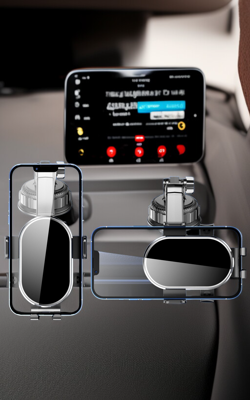 운전자가 스마트폰 내비게이션을 사용하는 모습