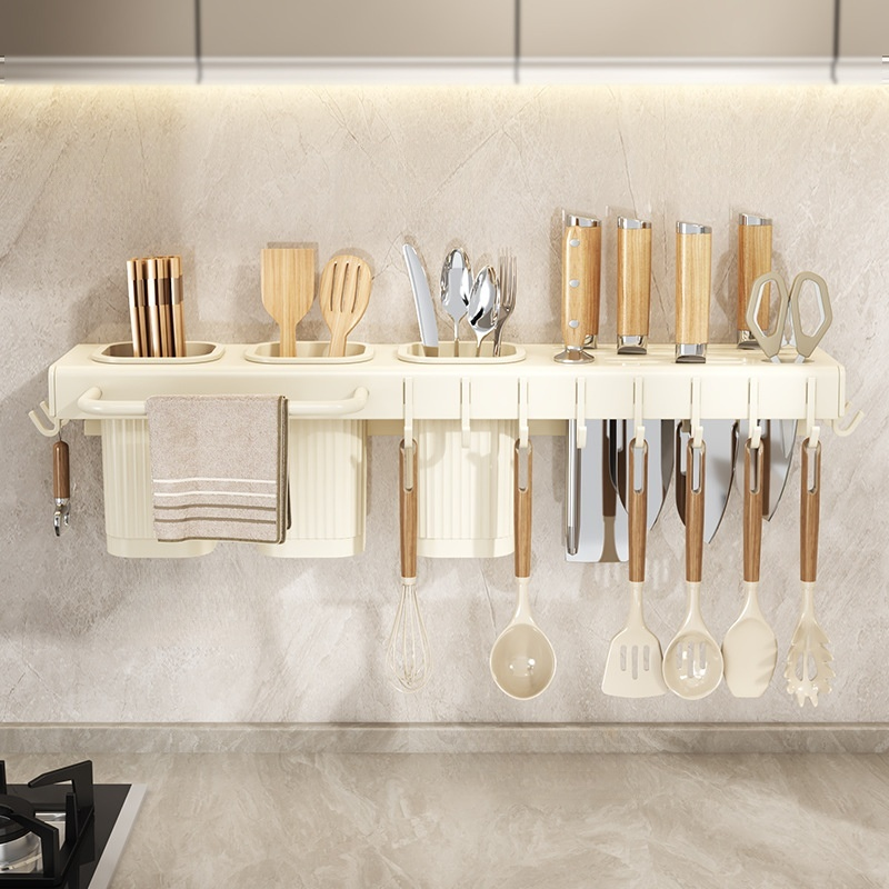 Kitchen wall-mounted knife rack