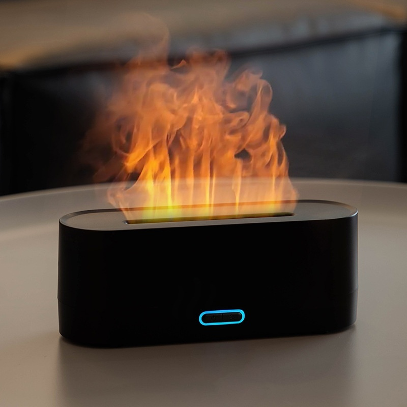 Humidifier small ultrasonic type 160ml humidifier table aroma diffuser USB power supply flame fashio