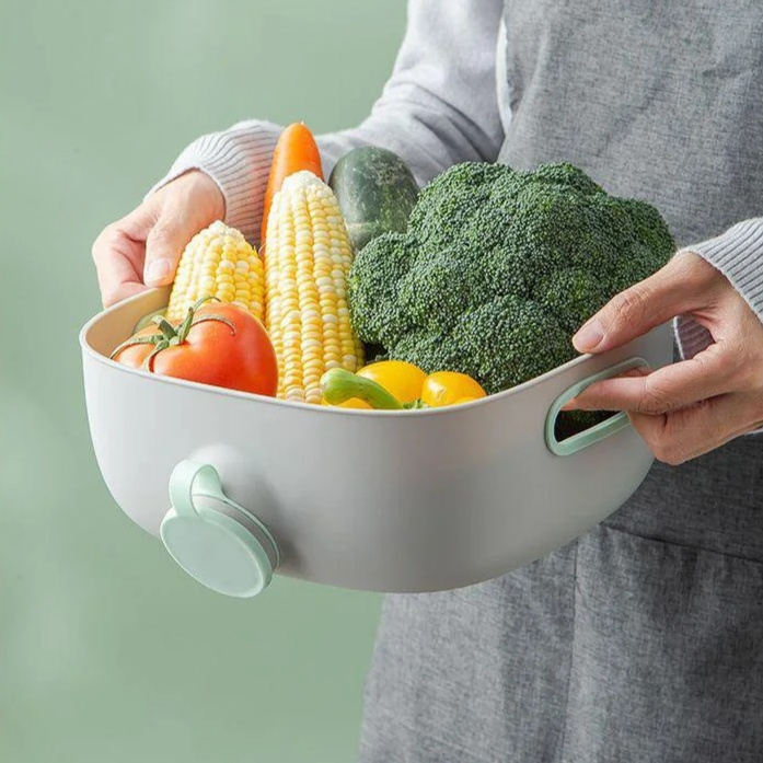 キッチン用野菜洗い水切りバスケット