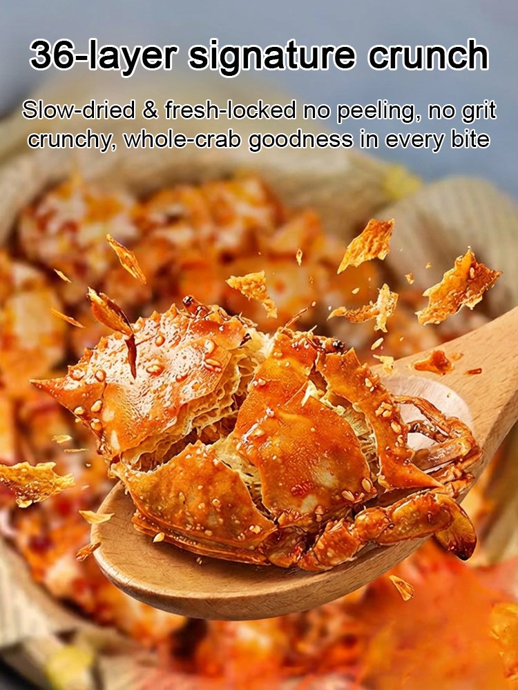 Spicy Sea Crab Snacks - High in Protein, Low in Sodium