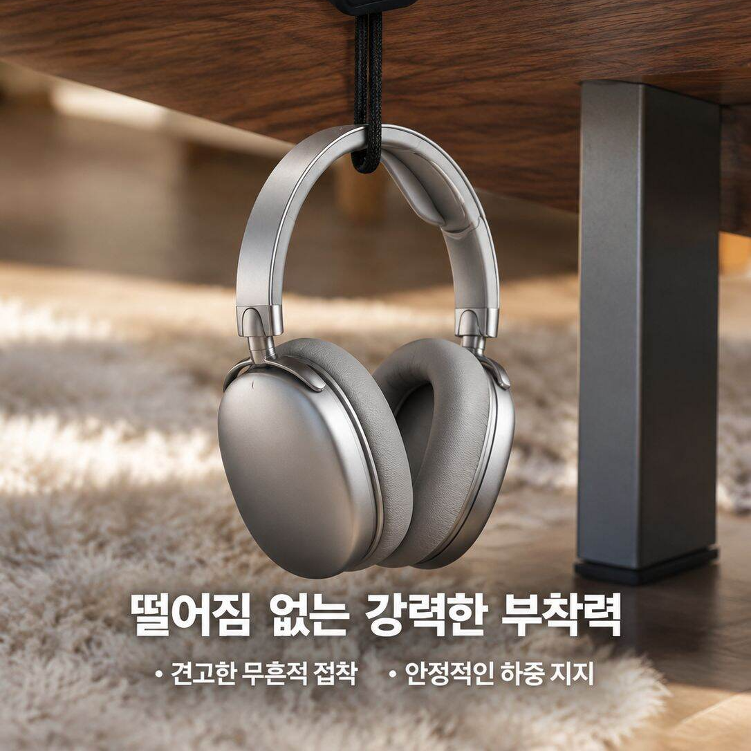 데스크탑 자석식 데이터 케이블 정리 클립 고정 집게