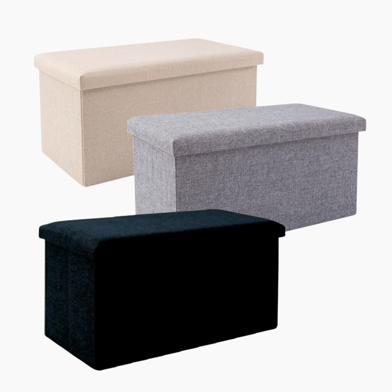 패브릭 접이식 의자 신발과 걸상을 교환하다 모던 린넨 수납 의자 접이식 걸상 패브릭 소파는 사람이 앉을 수 있다