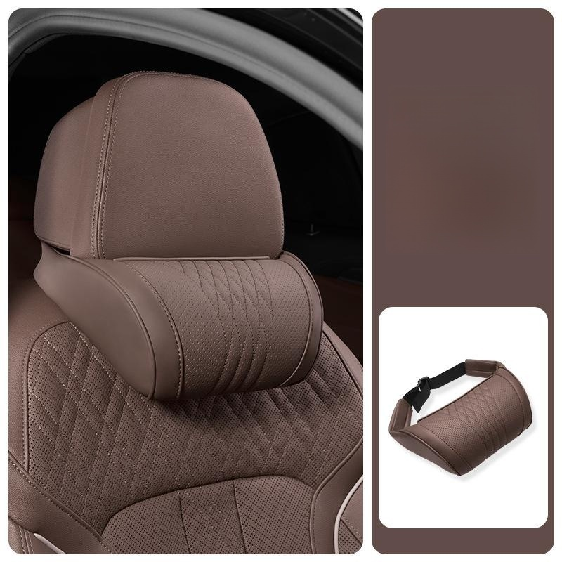 Car headrest and lumbar support set